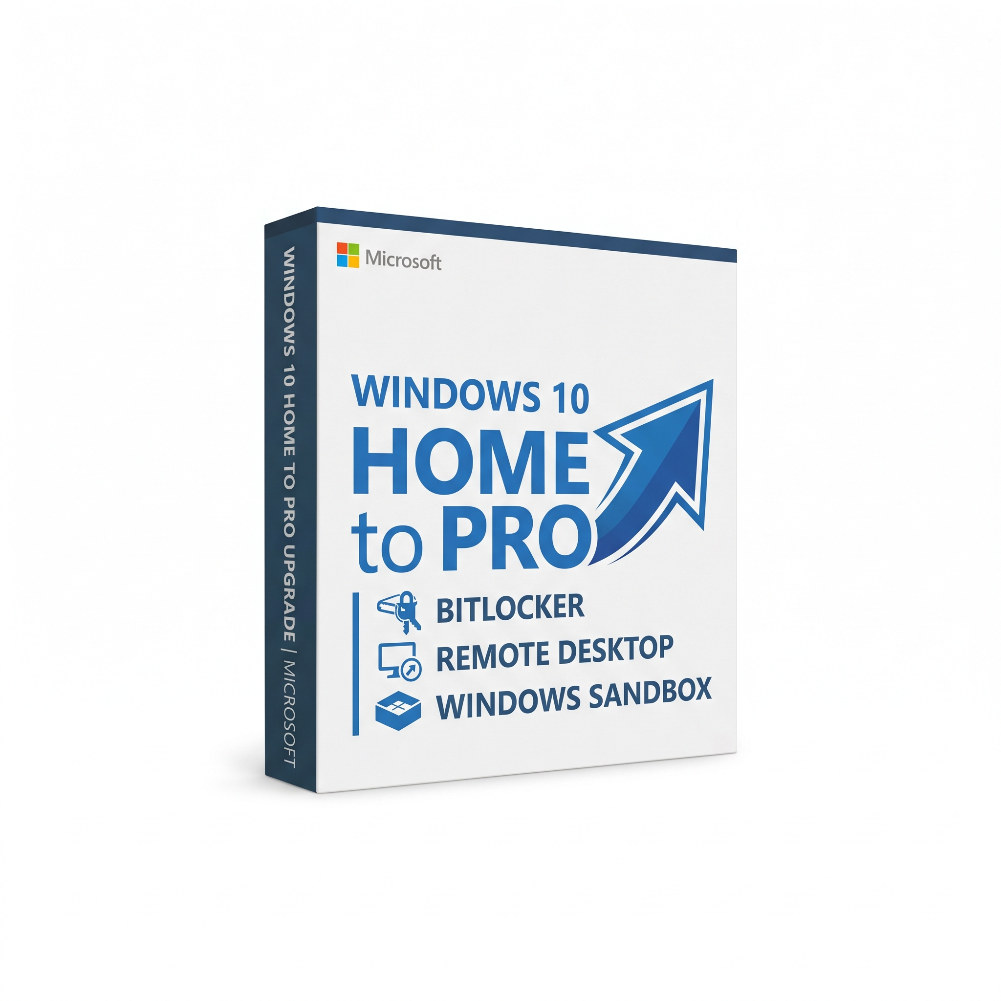 Windows 10 Home to Pro Upgrade Key digital licence artwork