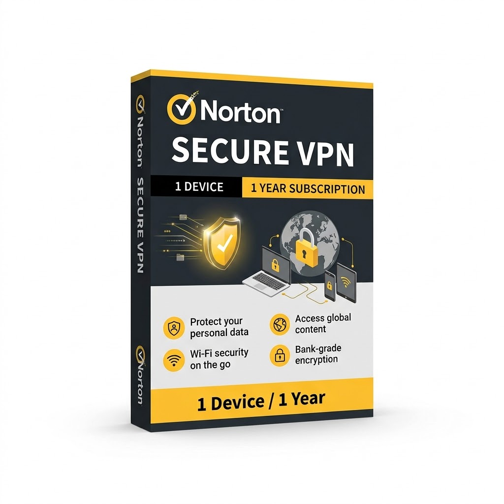 Norton Secure VPN 1 Device, 1 Year digital licence artwork