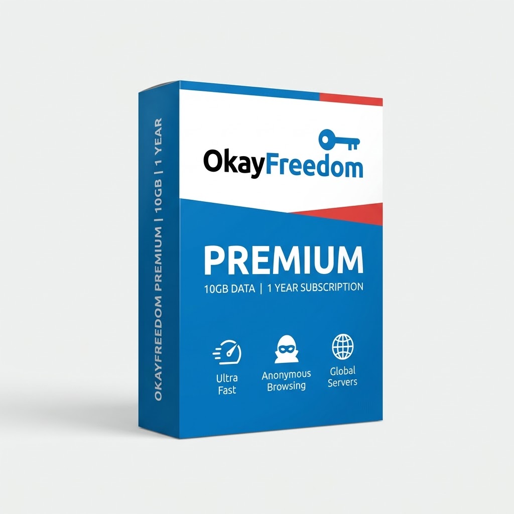 OkayFreedom Premium 10GB 1 Year digital licence artwork
