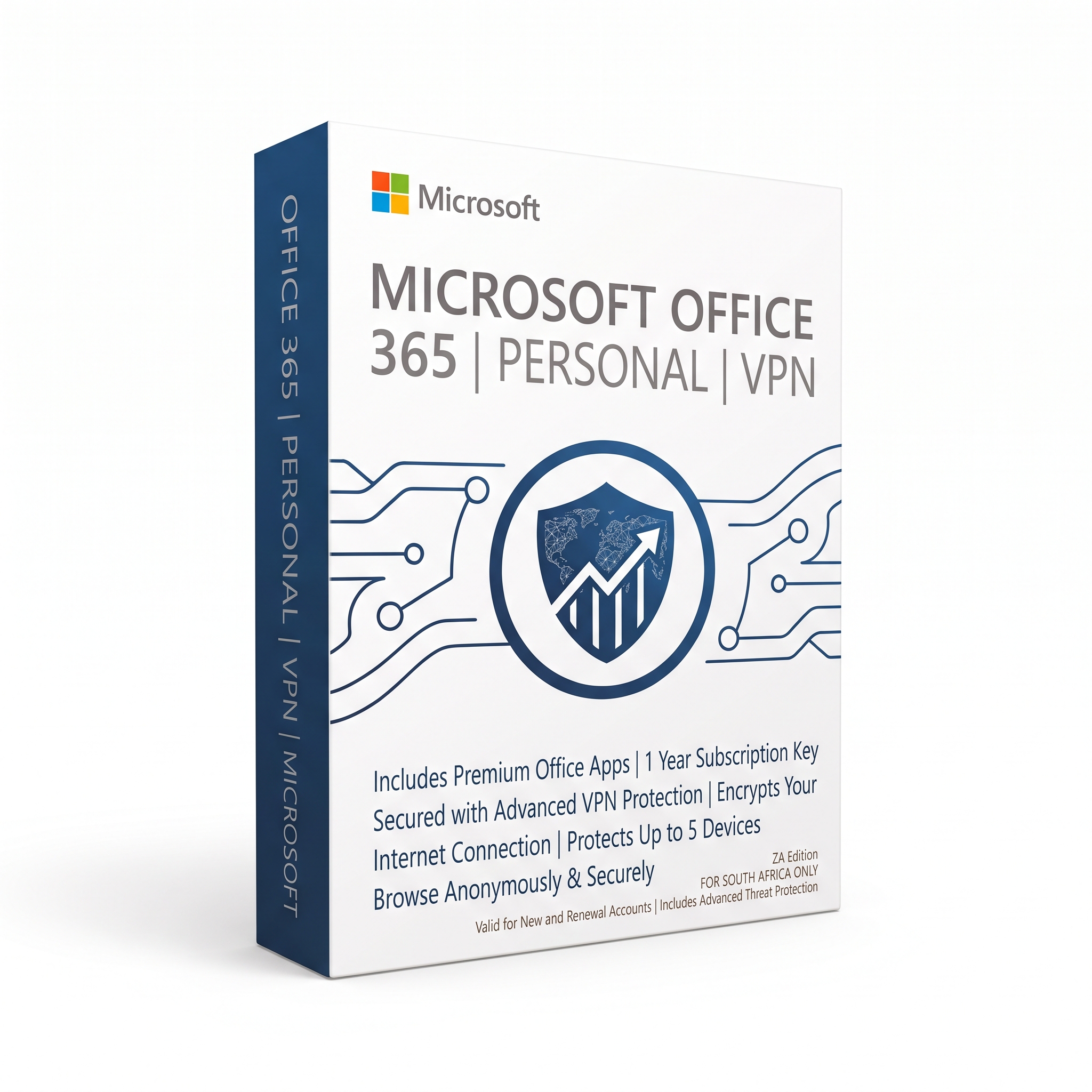 Microsoft Office 365 Personal VPN 1 User, 5 Devices, 1 Year digital licence artwork